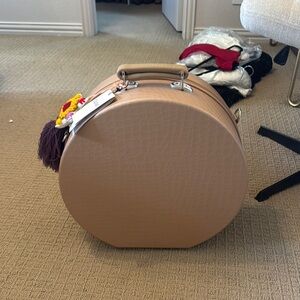 Elegant Tan Round Women's Bag